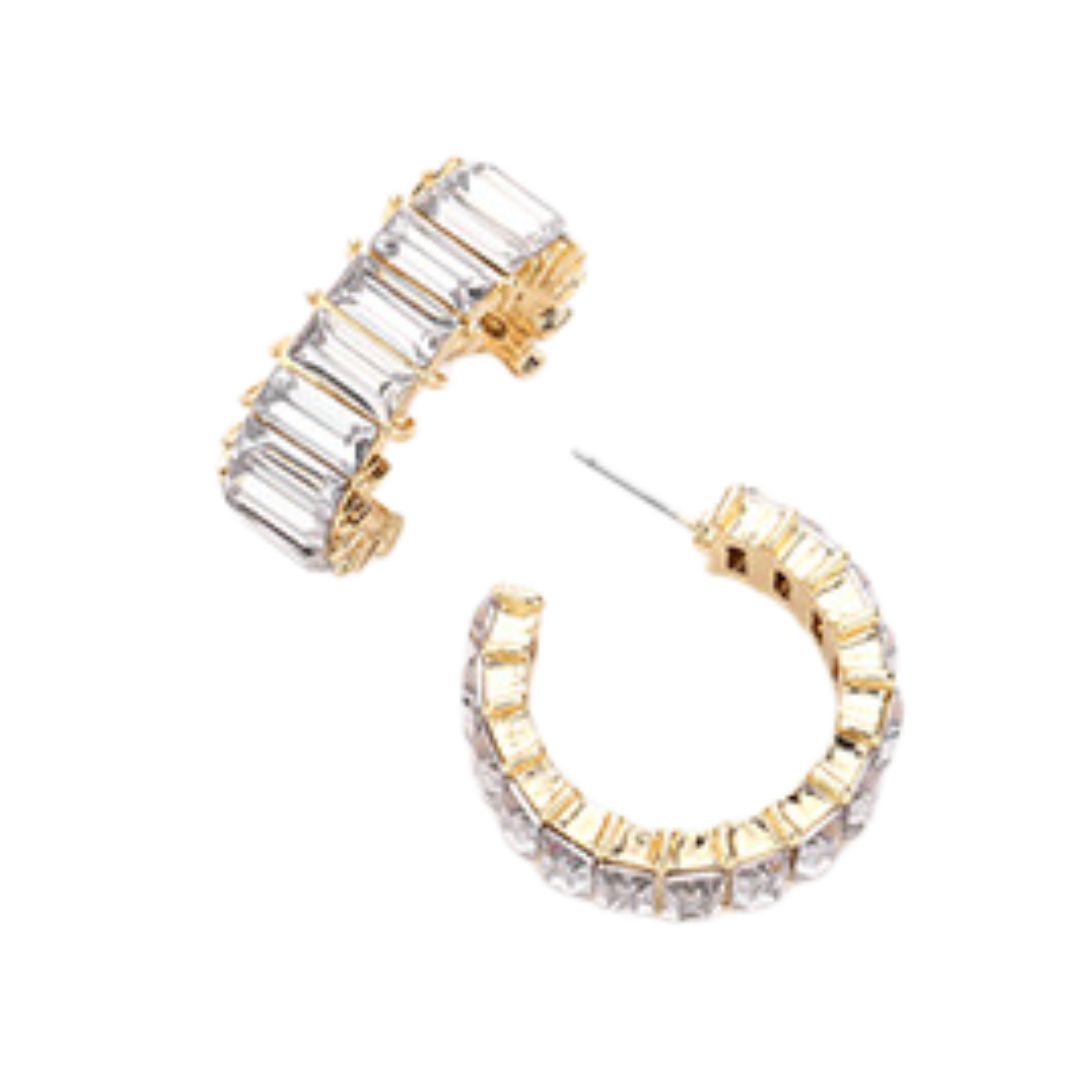 Chunky Baguette Hoop