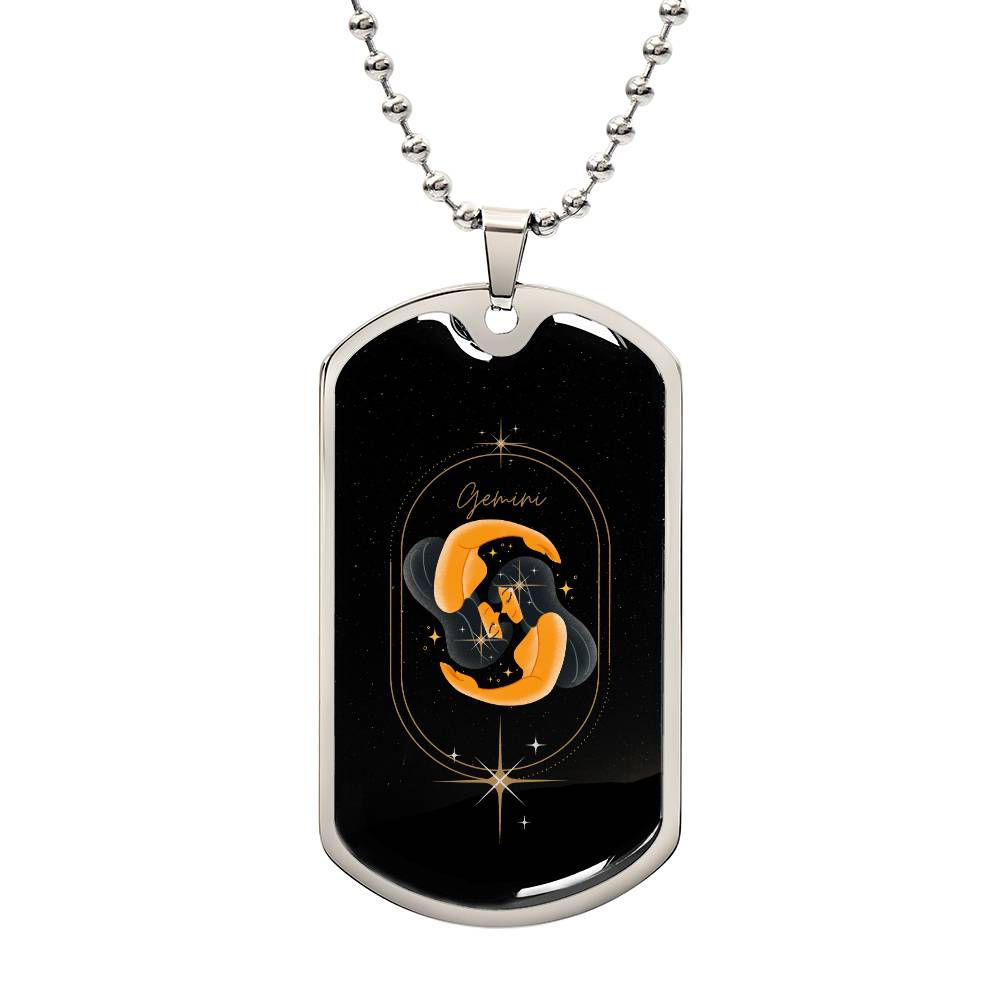 Gemini Dog Tag