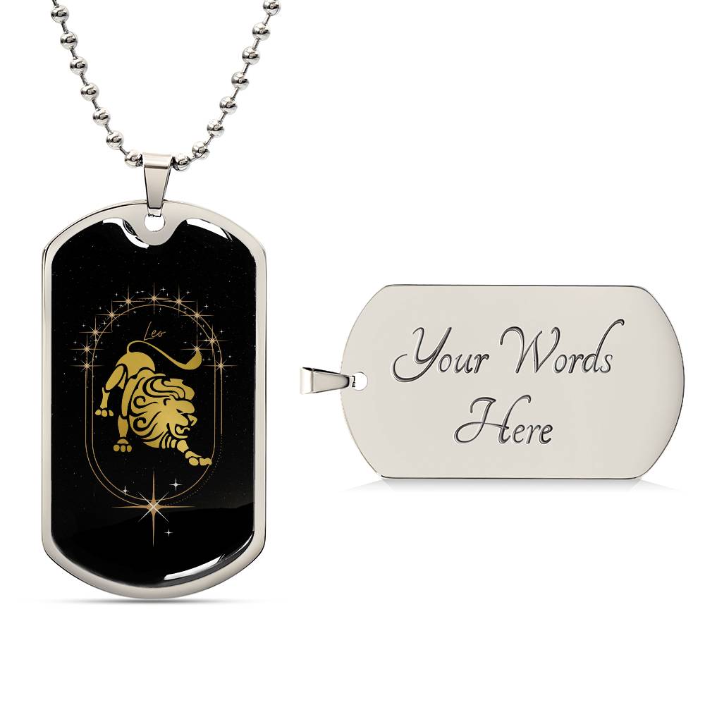 Leo Dog Tag