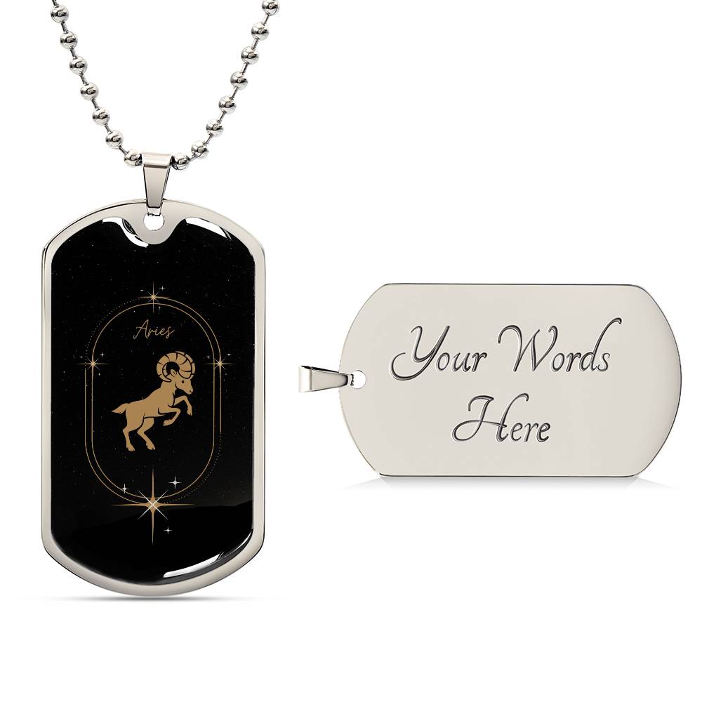 Aries Dog Tag
