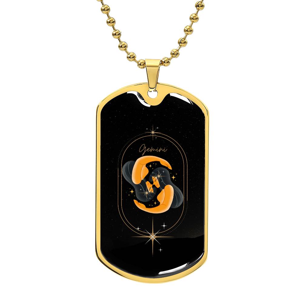 Gemini Dog Tag