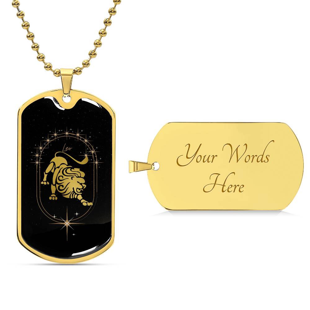 Leo Dog Tag