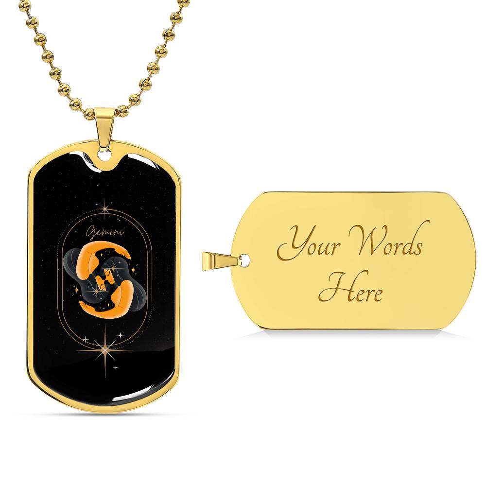 Gemini Dog Tag