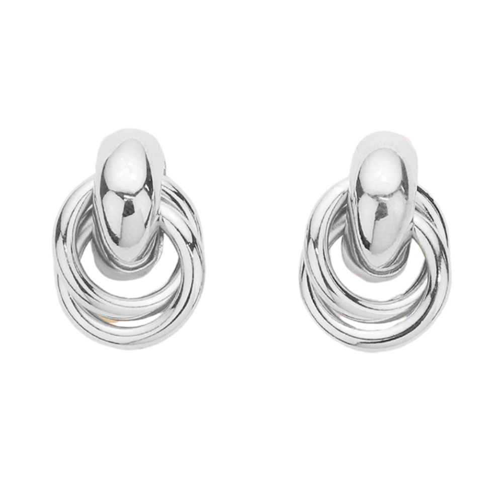 14K Gold Dipped Mini Door Knocker Hoop Earrings 724-30