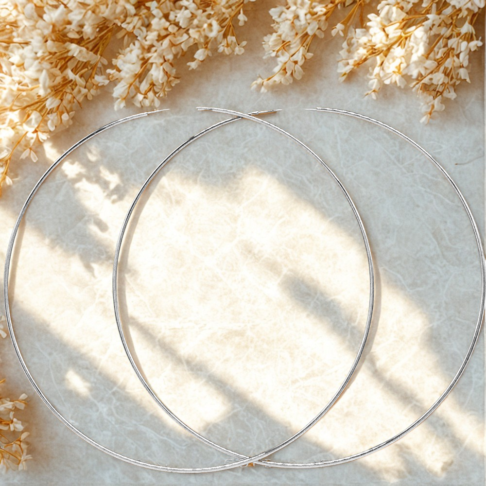 Gold Dipped Oversized Hoop Earrings