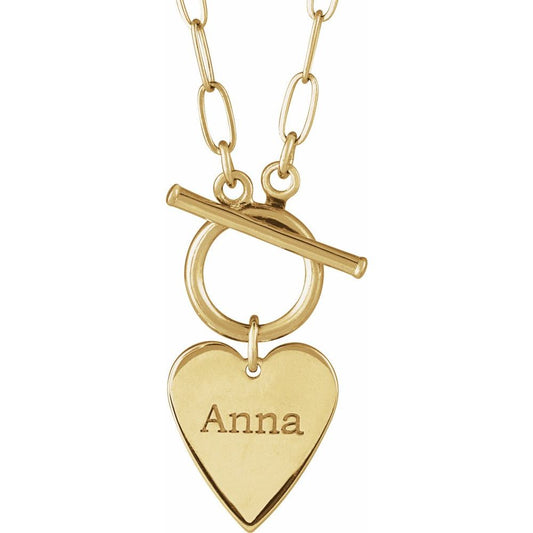 Toggle Heart Necklace