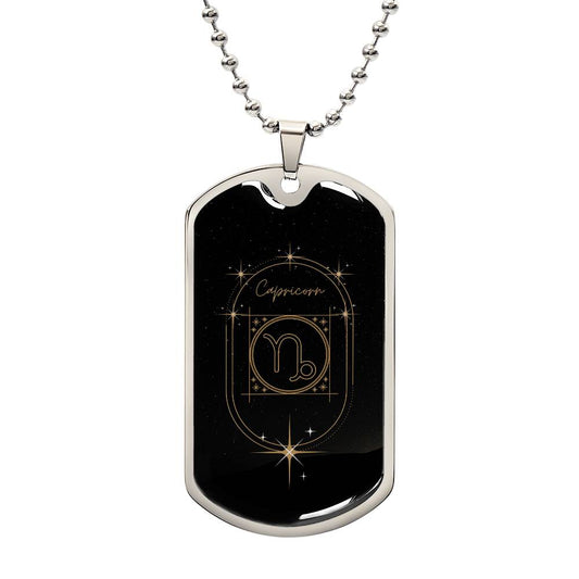 Capricorn Dog Tag
