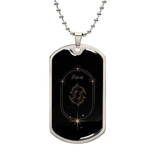 Pisces Dog Tag