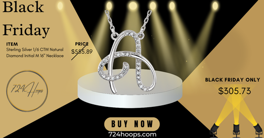 Sterling Silver 1/6 CTW Natural Diamond Initial  16" Necklace